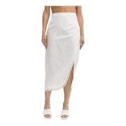 Witte Maxi Rok met Franjes Simkhai , White , Dames