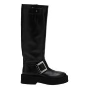 Hoge Rangers Laarzen Roger Vivier , Black , Dames