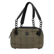 Pre-owned Cotton handbags Chanel Vintage , Gray , Dames