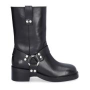 Coole Bikerlaarzen met Details Billi Bi , Black , Dames