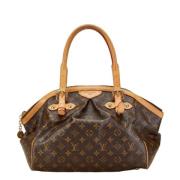 Pre-owned Canvas handbags Louis Vuitton Vintage , Brown , Dames