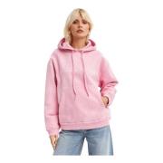 Roze hoodie met geborduurd logo Nanushka , Pink , Dames