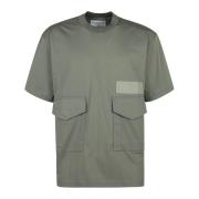 Jersey T-shirt van katoen Sacai , Green , Heren