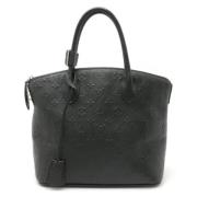 Pre-owned Leather handbags Louis Vuitton Vintage , Black , Dames