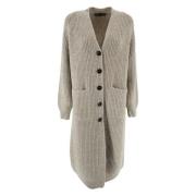 Lang Zand Cardigan Sweater D.Exterior , Beige , Dames