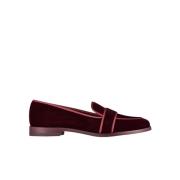 Bourgondische fluwelen loafers Martin Aquazzura , Brown , Dames