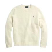 Beige trui met geborduurd logo Ralph Lauren , Beige , Heren