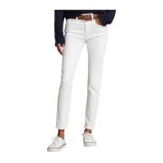 Witte Slim Fit jeans met middelhoge taille Ralph Lauren , White , Dame...