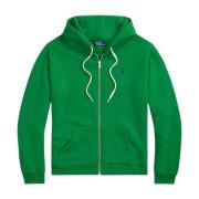 Groene hoodie met rits Ralph Lauren , Green , Dames