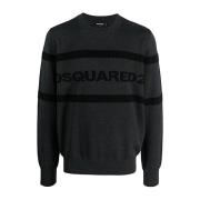 Stijlvolle Gebreide Kleding voor Mannen Dsquared2 , Gray , Heren