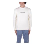 Witte Logo Front Sweater Guess , White , Heren