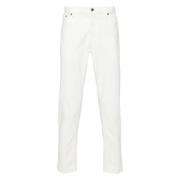 Witte Corduroy Wortelbroek Dondup , White , Heren