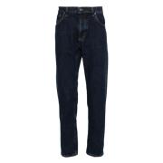 Donkerblauwe Stretch Denim Jeans Dondup , Blue , Heren