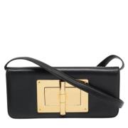 Pre-owned Leather clutches Tom Ford Pre-owned , Black , Dames