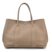 Pre-owned Leather totes Hermès Vintage , Gray , Dames