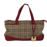 Pre-owned Canvas totes Burberry Vintage , Beige , Dames