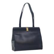 Pre-owned Leather shoulder-bags Salvatore Ferragamo Pre-owned , Blue ,...