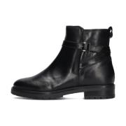 Zwarte Enkelboots met Rits Notre-v , Black , Dames