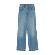 Blauwe Denim Straight Leg Jeans Jacquemus , Blue , Heren