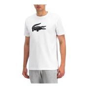 Regular Fit T-shirt - Wit Lacoste , White , Heren