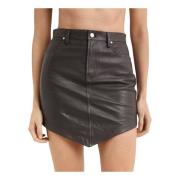 Bruine leren rok Alexandre Vauthier , Brown , Dames