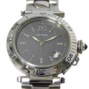 Pre-owned Fabric watches Cartier Vintage , Gray , Heren