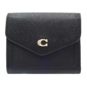 Pre-owned Leather wallets Coach Pre-owned , Black , Dames