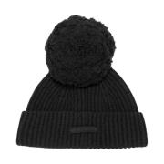 Gestreepte Zwarte Pom Pom Beanie Hoed Jean Paul Gaultier , Black , Dam...