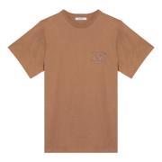 Korte mouwen ronde hals T-shirt Max Mara , Brown , Dames