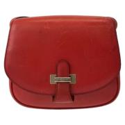 Pre-owned Leather shoulder-bags Celine Vintage , Red , Dames