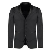 Suits Tagliatore , Black , Heren