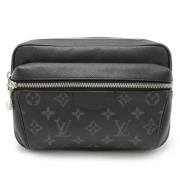 Pre-owned Canvas shoulder-bags Louis Vuitton Vintage , Black , Heren