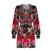 Bloemenliefde Reservering Mini Jurk Camilla , Multicolor , Dames