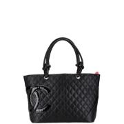 Pre-owned Leather chanel-bags Chanel Vintage , Black , Dames