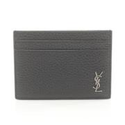 Pre-owned Leather wallets Yves Saint Laurent Vintage , Black , Heren