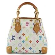 Pre-owned Canvas handbags Louis Vuitton Vintage , White , Dames