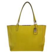 Pre-owned Leather handbags Coach Pre-owned , Yellow , Dames