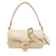 Pre-owned Leather shoulder-bags Coach Pre-owned , Beige , Dames