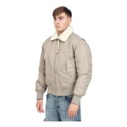 Beige Aviator Bomberjack Calvin Klein Jeans , Beige , Heren