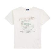 Wit T-shirt met print Ralph Lauren , White , Dames