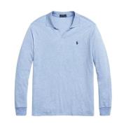 Blauw poloshirt Custom Slim Fit Ralph Lauren , Blue , Heren