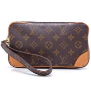 Pre-owned Canvas clutches Louis Vuitton Vintage , Brown , Heren