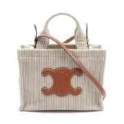 Pre-owned Canvas handbags Celine Vintage , Beige , Dames