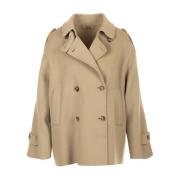 Grijze Jas Seventy , Beige , Dames