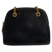 Pre-owned Leather handbags Celine Vintage , Black , Dames