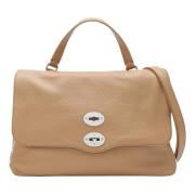 Dagelijkse Medium Handtas Messenger Stijl Zanellato , Brown , Dames