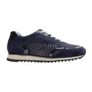 Blauwe Sneakers met Kristallen Hassia , Blue , Dames