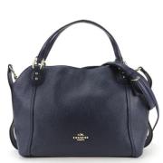 Pre-owned Leather handbags Coach Pre-owned , Blue , Dames