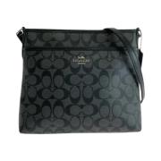 Pre-owned Canvas shoulder-bags Coach Pre-owned , Black , Dames