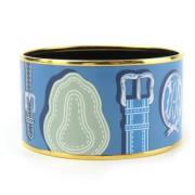 Pre-owned Metal bracelets Hermès Vintage , Blue , Dames